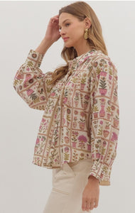 FLOWER POT BLOUSE