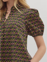 Load image into Gallery viewer, BLACK FLORAL MIDI DRESS
