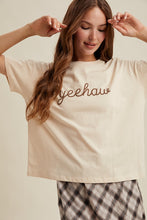 Load image into Gallery viewer, YEEHAW STITCHED TEE
