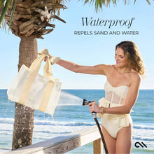 Load image into Gallery viewer, Case-Mate Ecru Raffia Bow Jelly Tote Bag
