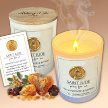 Load image into Gallery viewer, Saint Scentspirations Candles: Saint Patrick - Sweet Orange Chili Pepper &amp; Amber &amp; Fireside
