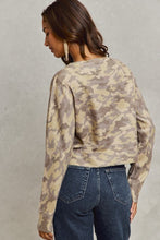 Load image into Gallery viewer, CAMOUFLAGE SWEATER CARDIGAN
