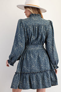 DIRTY WASH DENIM DRESS