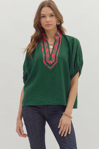 HOLIDAY DOLMAN BLOUSE