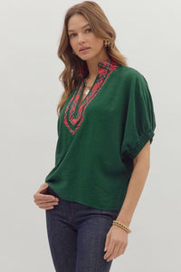 HOLIDAY DOLMAN BLOUSE