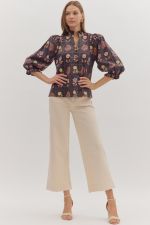 FLORAL PAISLEY BLOUSE