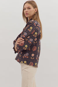 FLORAL PAISLEY BLOUSE