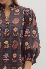 FLORAL PAISLEY BLOUSE