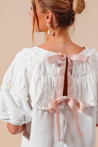 SWEETIE TIE BACK BLOUSE